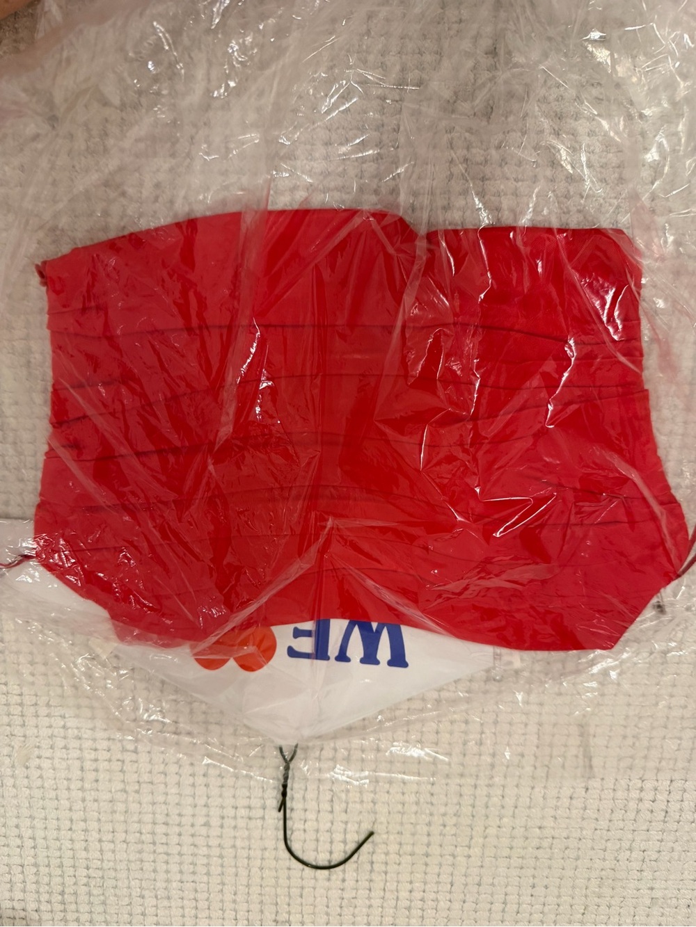 Zara Red Strapless Ruched Crop Top - Picture 2 of 2